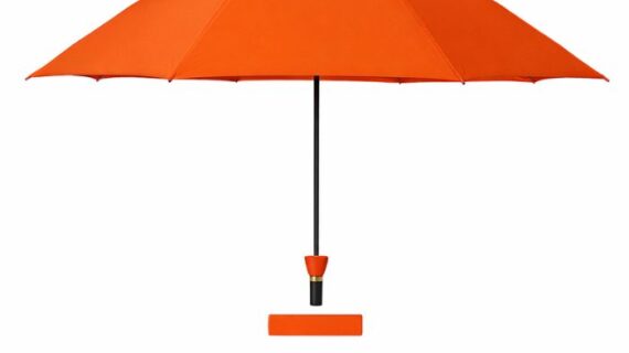 Beige Compact Umbrella