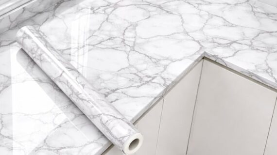 Marble & Wood Wallpaper